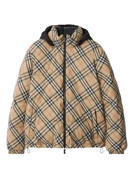 Мужская реверсивная стёганая куртка Burberry, бежевая