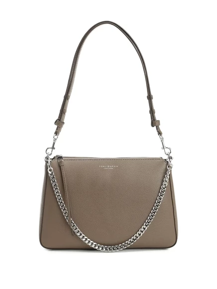 Сумка через плечо с цепочкой от Tory Burch Perry brown