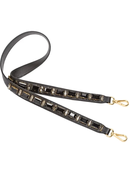 Сумка через плечо с украшением от Prada black