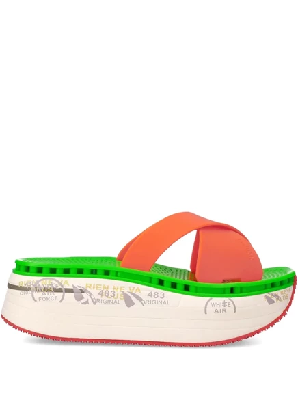 Женские шлёпанцы Premiata Moura, оранжевые