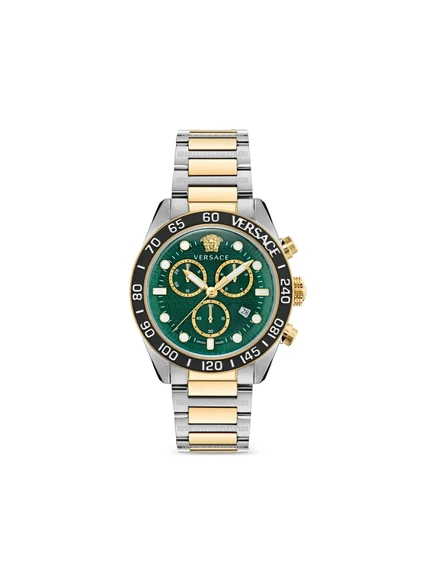 Мужские часы Versace Ronda 43 мм, зеленый циферблат