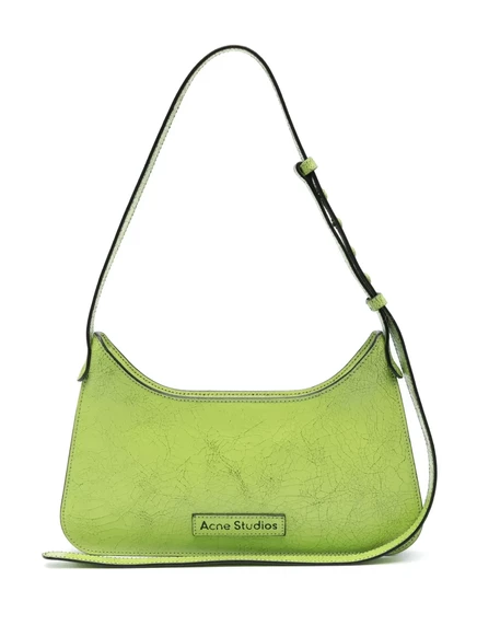 Женская сумка Acne Studios Platt кожаная, зеленая
