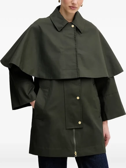 Женский плащ Barbour Fia с накидкой, шалфейный