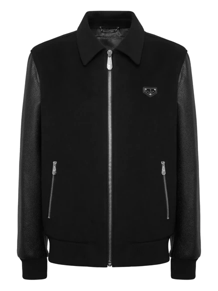 Куртка-бомбер Philipp Plein с отделкой панелями black