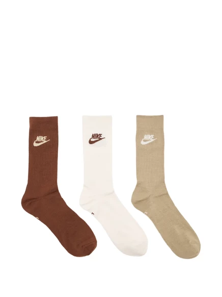 Унисекс носки Nike 3 пары, белые/коричневые/хаки