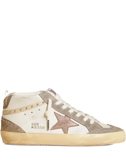 Женские высокие кеды Golden Goose Mid Star, белые