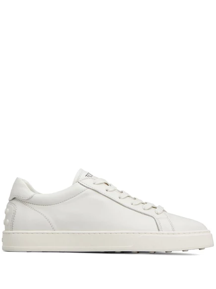 Кеды на шнуровке с заклепками Tod's white