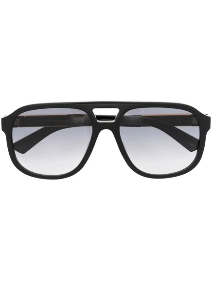 Унисекс солнцезащитные очки Gucci Eyewear круглые, черные
