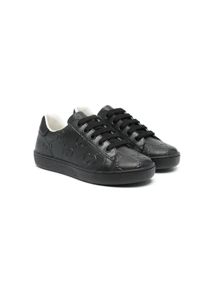 Кроссовки Gucci Kids Ace с низким верхом black