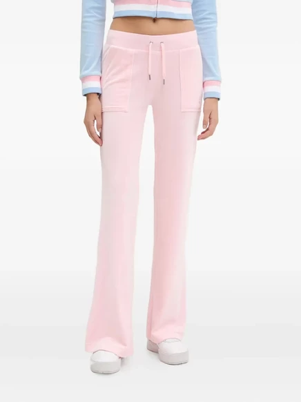 Брюки на резинке с карманами от Juicy Couture pink