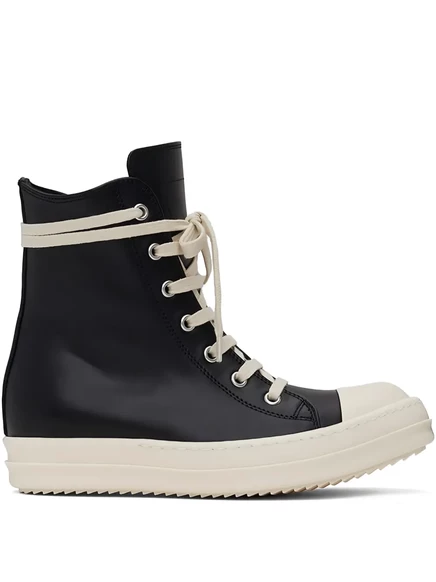 Мужские кроссовки Rick Owens Temple из кожи теленка, черные
