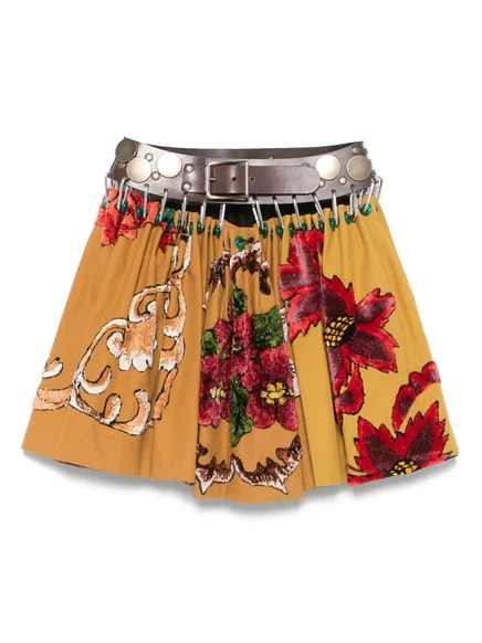 Мини-юбка Chopova Lowena Logger brown