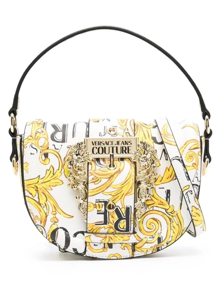 Сумка через плечо с модным принтом Versace Jeans Couture white