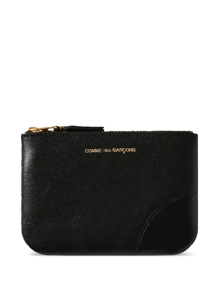 Мужской кошелек Comme Des Garons Wallet на молнии, черный