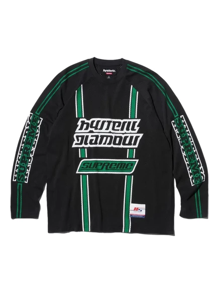 Мужской лонгслив Supreme x Hysteric Glamour, черный