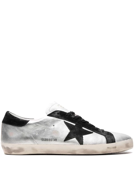 Кроссовки Golden Goose Super-Star, серебристые