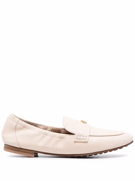 Кожаные мокасины-балетки Tory Burch neutrals