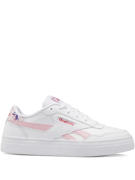 Кроссовки Reebok Court Advance с ярким бело-розовым сиянием  white