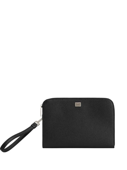Мужской клатч Dolce & Gabbana из кожи, черный