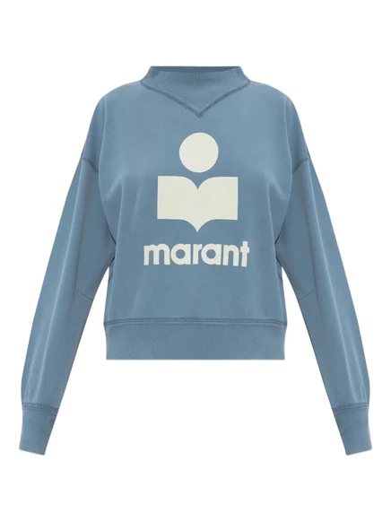 Женский свитшот MARANT TOILE с логотипом, голубой