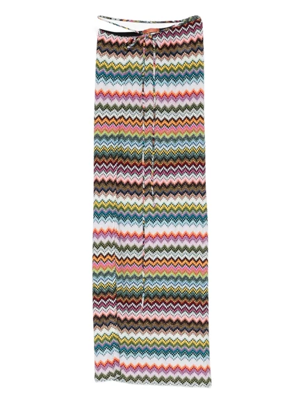 Юбка с шевронным ремешком на талии от Missoni blue
