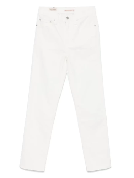 Женские джинсы Levi's 724 прямого кроя, белые