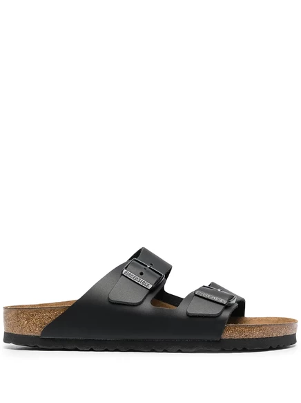 Кожаные сандалии с пряжкой Birkenstock black