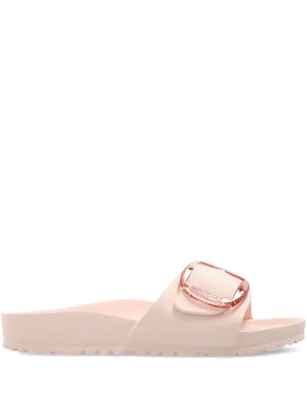 Женские шлепанцы Birkenstock с пряжкой, светло-розовые