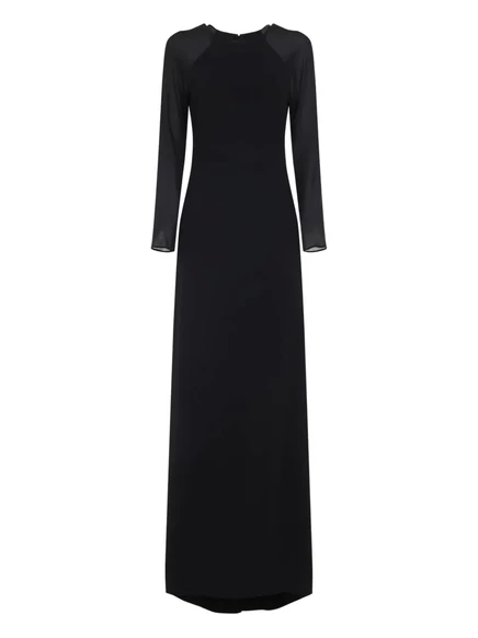 Платье с длинным рукавом от Alberta Ferretti black