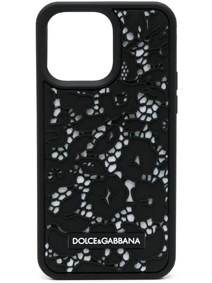 Чехол dolce & gabbana iphone pro max, черно-белый