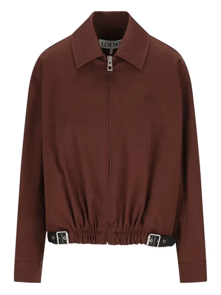 Куртка LOEWE с застежкой на молнию спереди brown