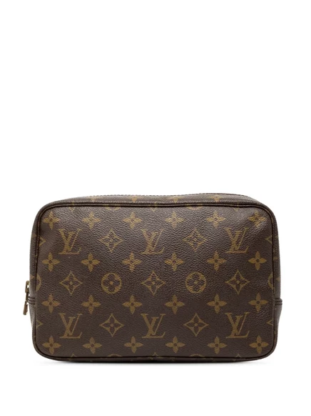 Клатч Louis Vuitton Trousse 23 с монограммой, коричневый