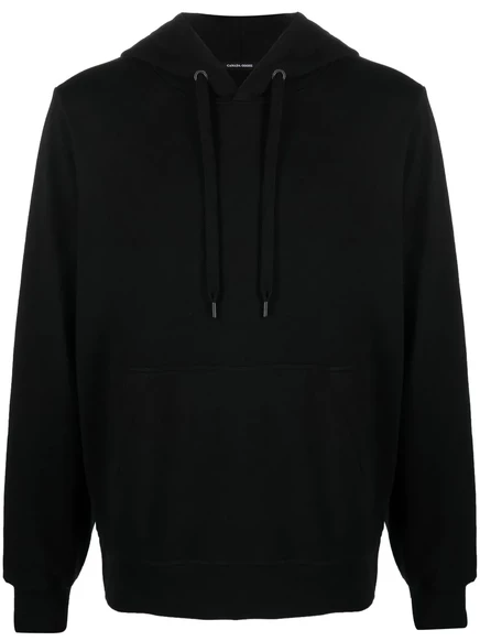 Мужская худи Canada Goose с кулиской и логотипом, черная