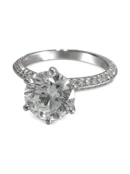 Женское кольцо Tiffany & Co. Pre-Owned с бриллиантом 2,57 карат, паве