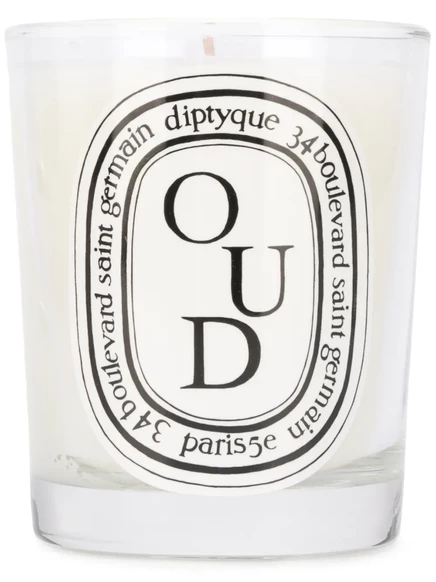 Ароматическая свеча Diptyque Oud, белая