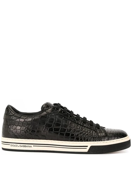 Кожаные кеды Dolce & Gabbana Rome black