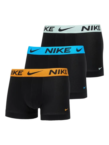Мужские боксеры Nike 3 шт., с логотипом на поясе, черные
