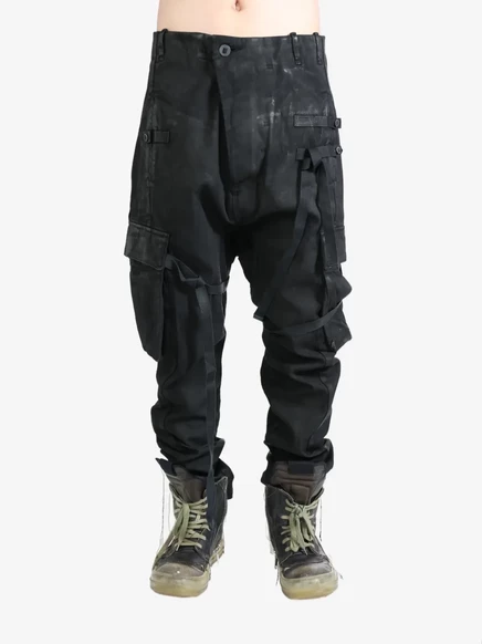 Мужские брюки‑карго Boris Bidjan Saberi, черные