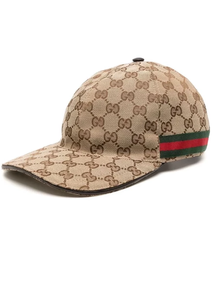 Унисекс кепка gucci gg canvas, бежево-мультиколорная