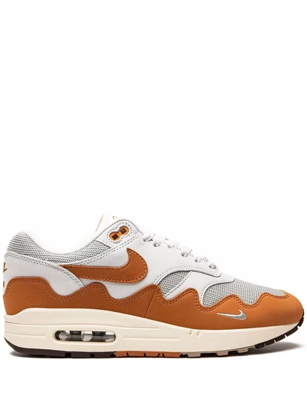 Унисекс кроссовки Nike x Patta Air Max 1 Monarch, бело-оранжевые