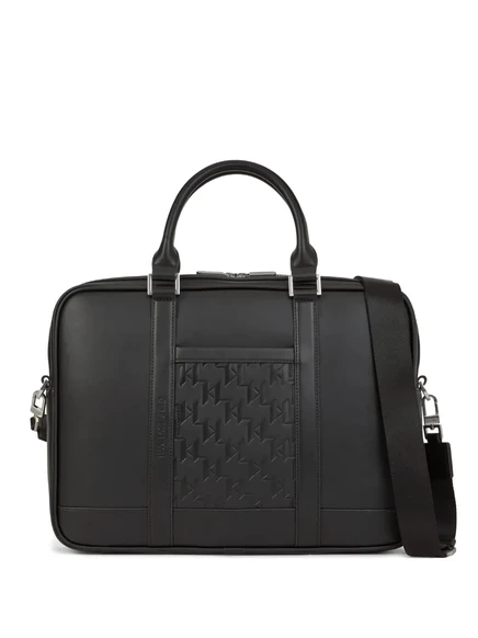 Мужской портфель Karl Lagerfeld K/Traveller с тиснением, черный