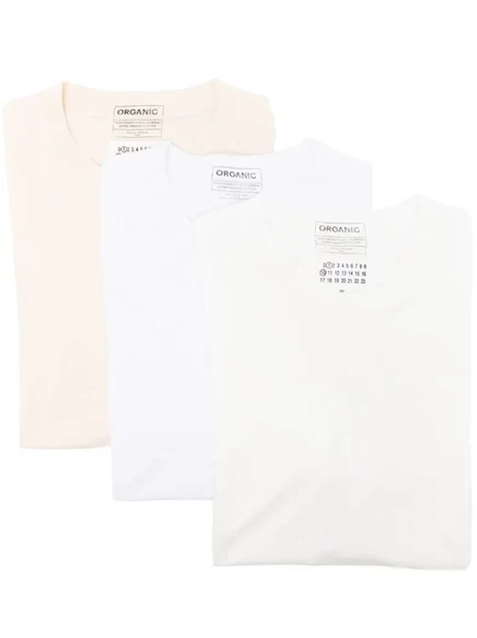 Мужские футболки Maison Margiela, 3 шт., белые