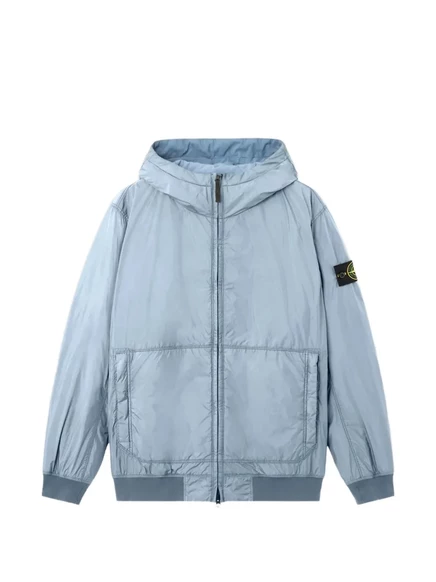Мужская куртка Stone Island с капюшоном, синяя