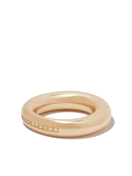 Женское кольцо Lauren Rubinski Puffy Circle 14K, с бриллиантами