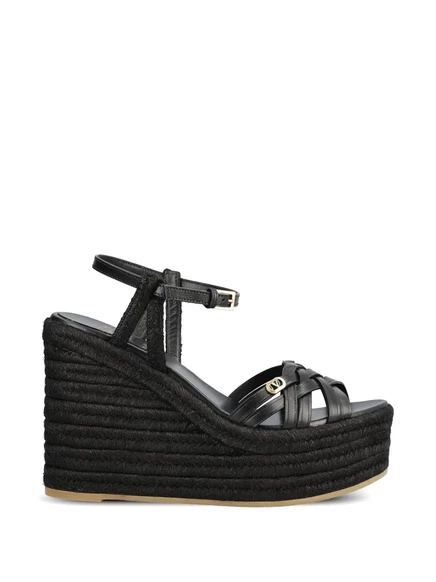 Женские эспадрильи Valentino Rockstud, танкетка, черные