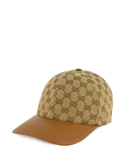 Женская шляпа Gucci с монограммой, бежевая