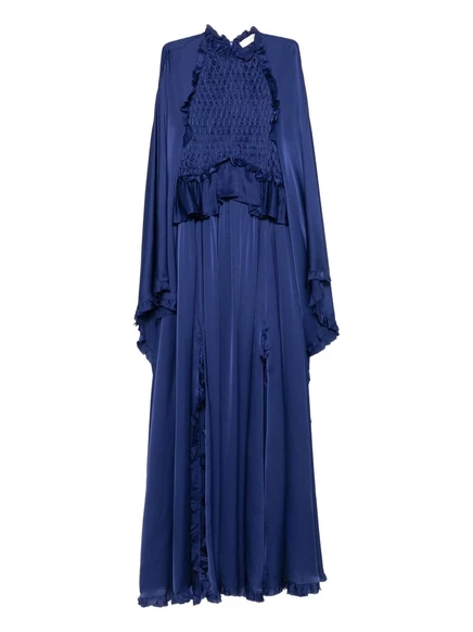 Гипнотическое развевающееся платье-футляр ZIMMERMANN Hypnotic blue