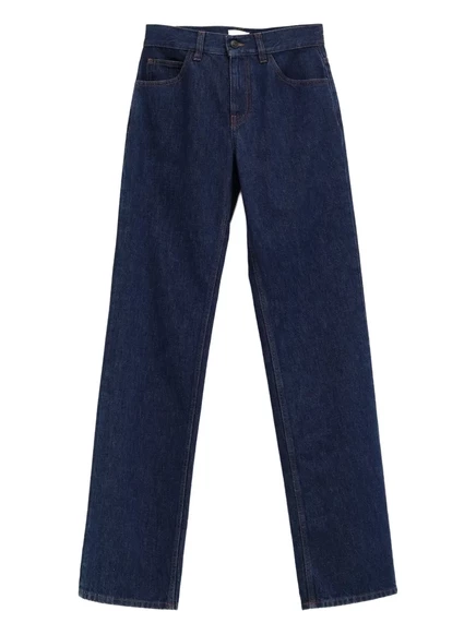 Женские джинсы прямого кроя The Row Topstitched, синие