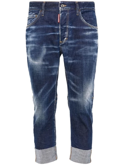 Мужские прямые джинсы DSquared2 Bro Jean с пятнами краски