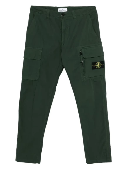 Мужские карго-брюки Stone Island, темно-зеленые